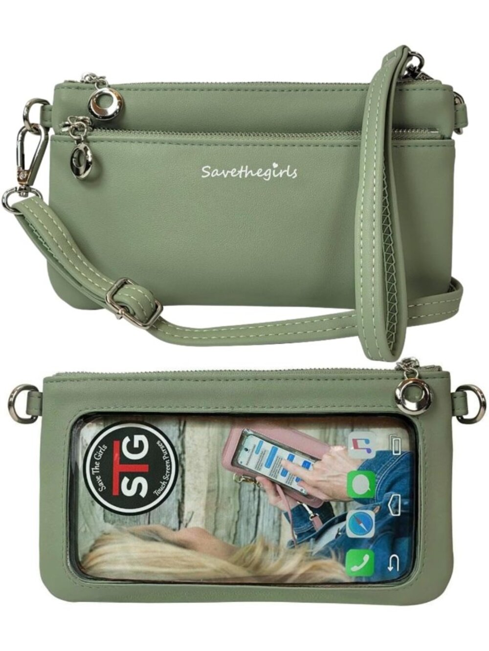 Stylish Touch Screen Crossbody Cell Phone Purse - Chic Women's Clutch Bag